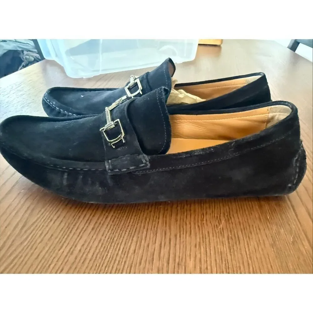 Gucci Horsebit Nubuck Driving Loafer